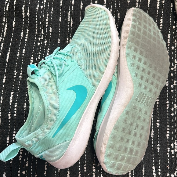 Nike sock (faux lace) teal slide in sneaker - Picture 4 of 5